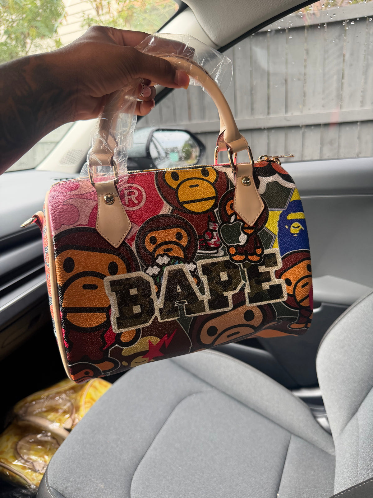 bape large pillow bag