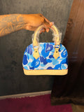 Blue camo shell bag