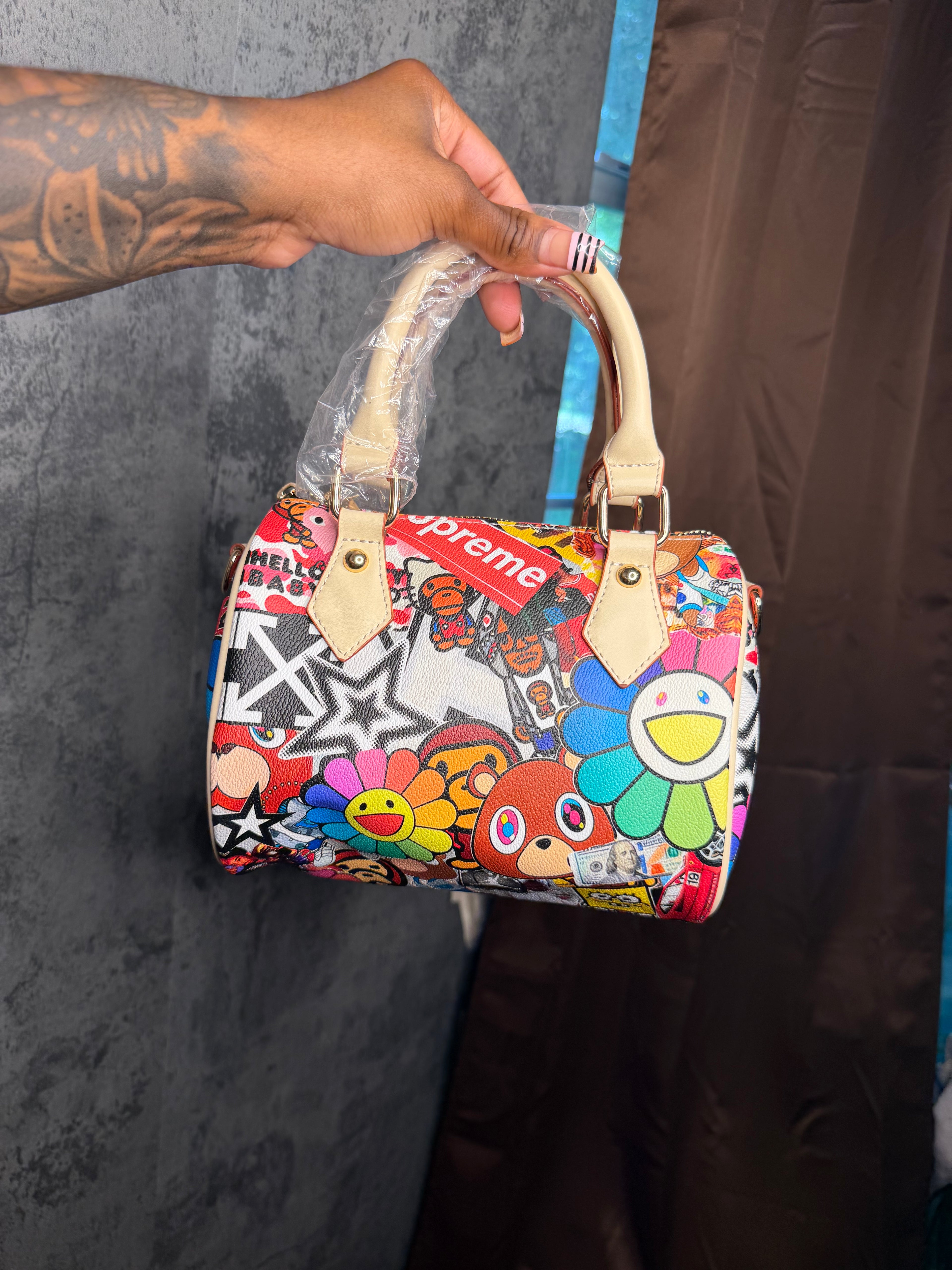 supreme x bape pillow bag