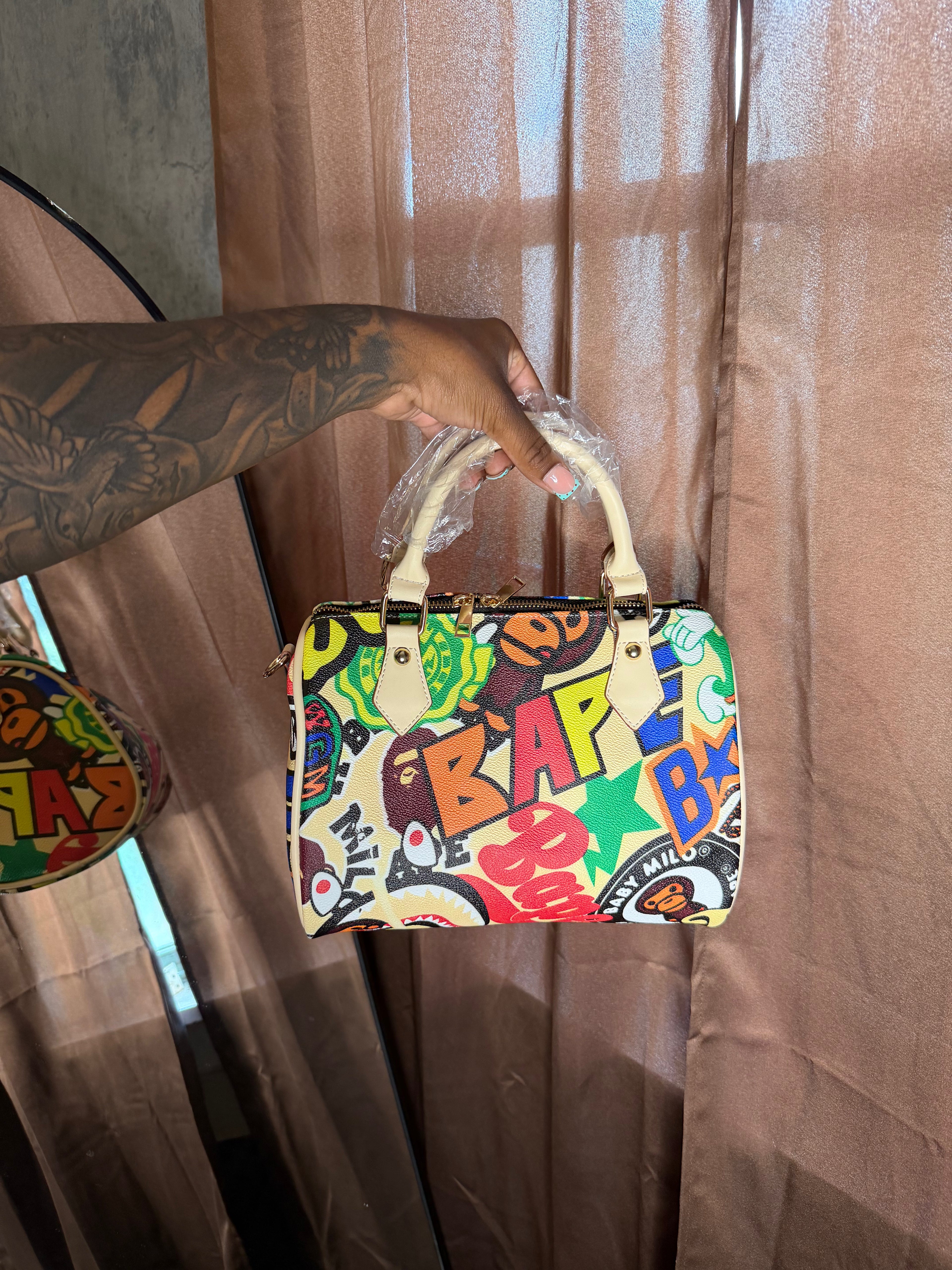 large bape pillow bag