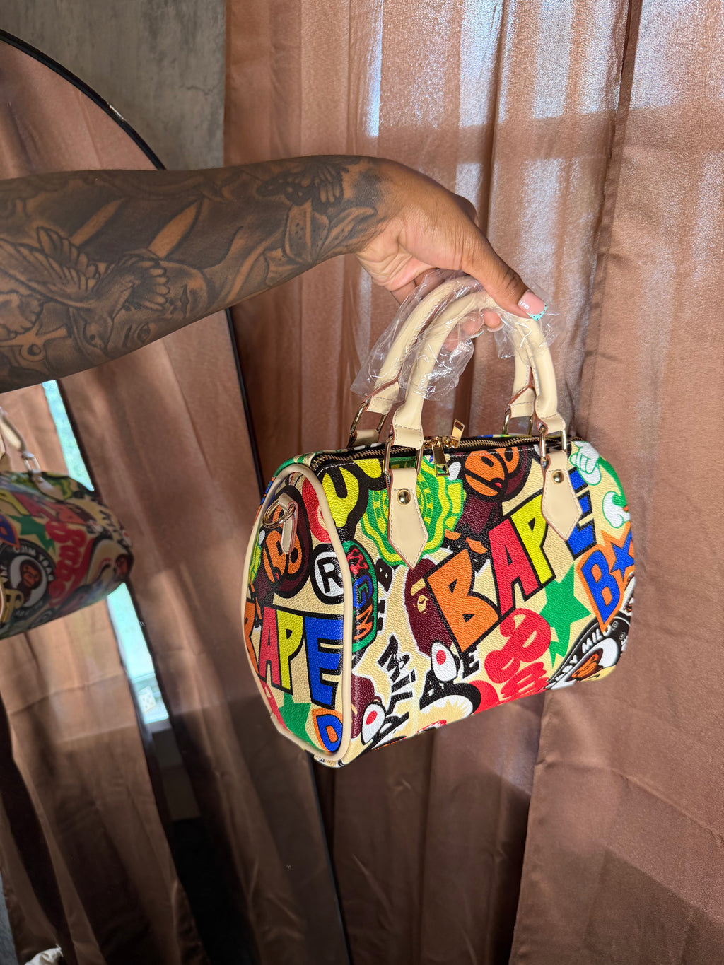 large bape pillow bag