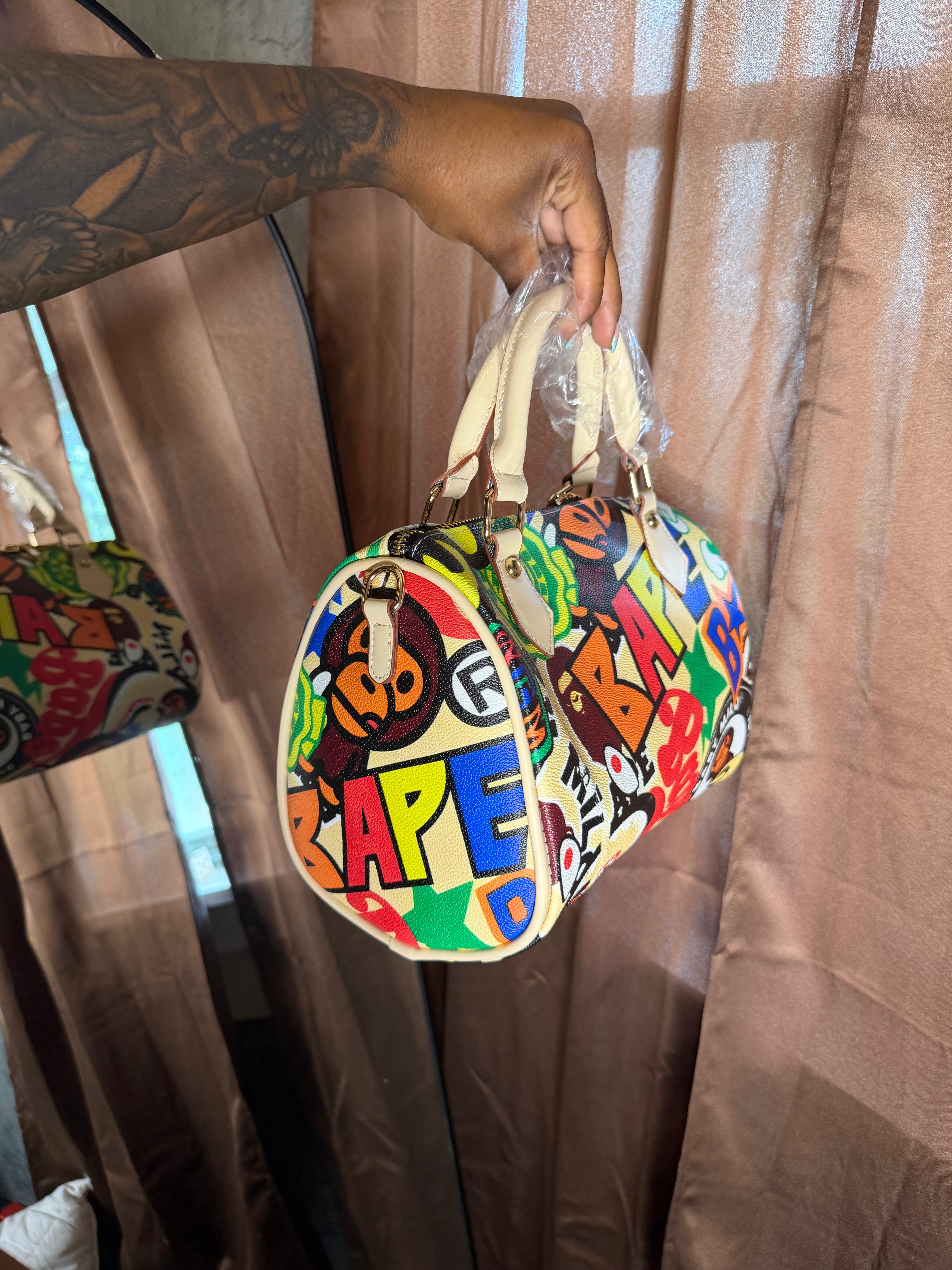 large bape pillow bag